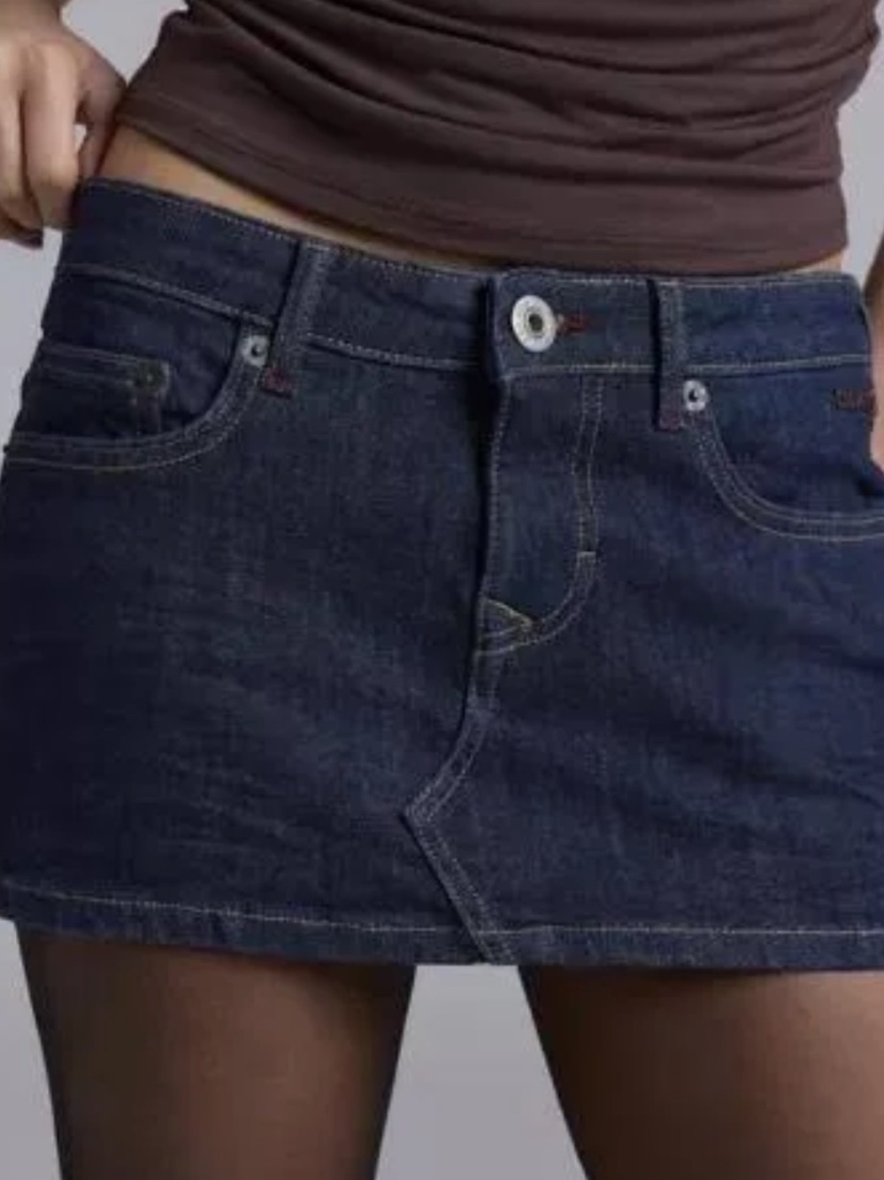 BDG Urban Outfitters Dark Rinsed Denim Mini Skirt